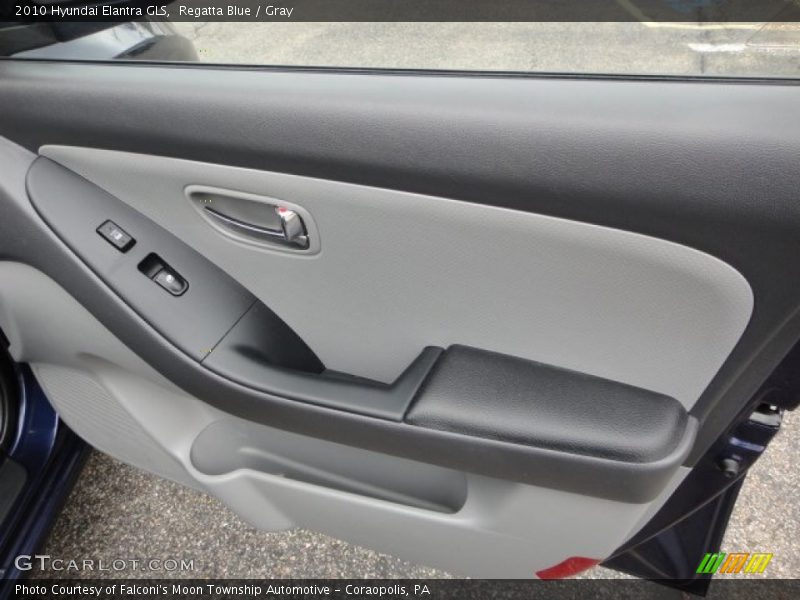 Regatta Blue / Gray 2010 Hyundai Elantra GLS