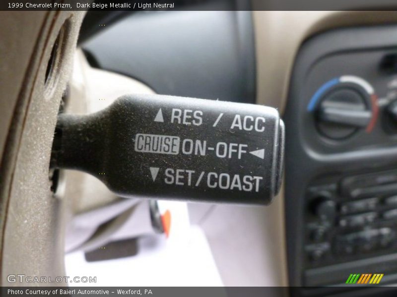 Dark Beige Metallic / Light Neutral 1999 Chevrolet Prizm