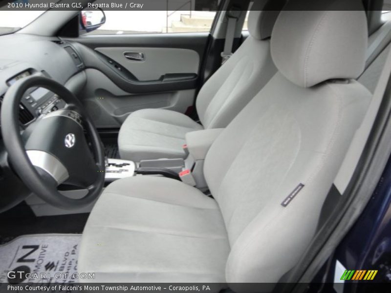 Regatta Blue / Gray 2010 Hyundai Elantra GLS