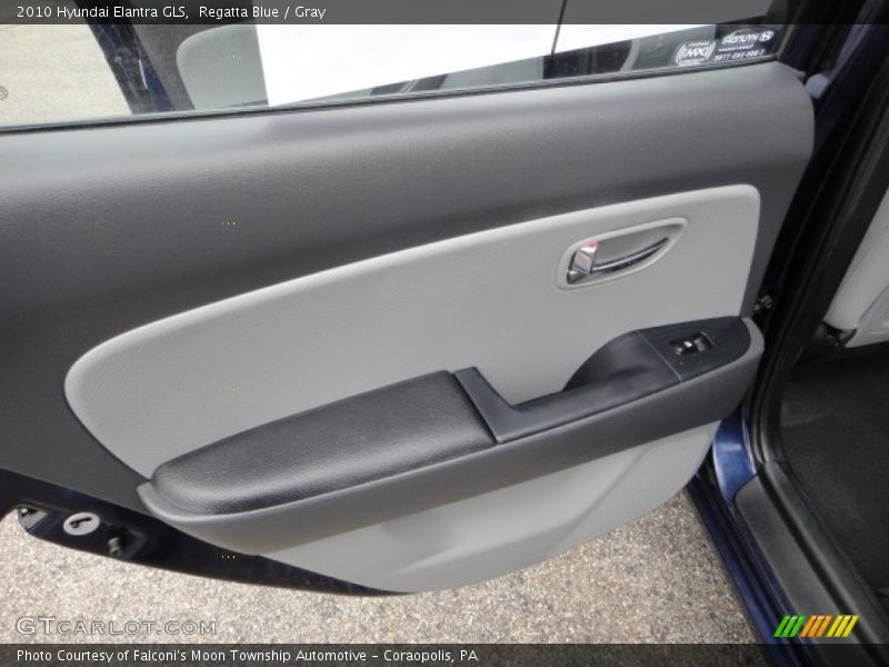 Regatta Blue / Gray 2010 Hyundai Elantra GLS