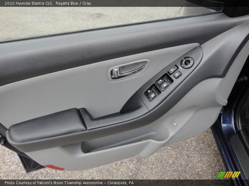 Regatta Blue / Gray 2010 Hyundai Elantra GLS