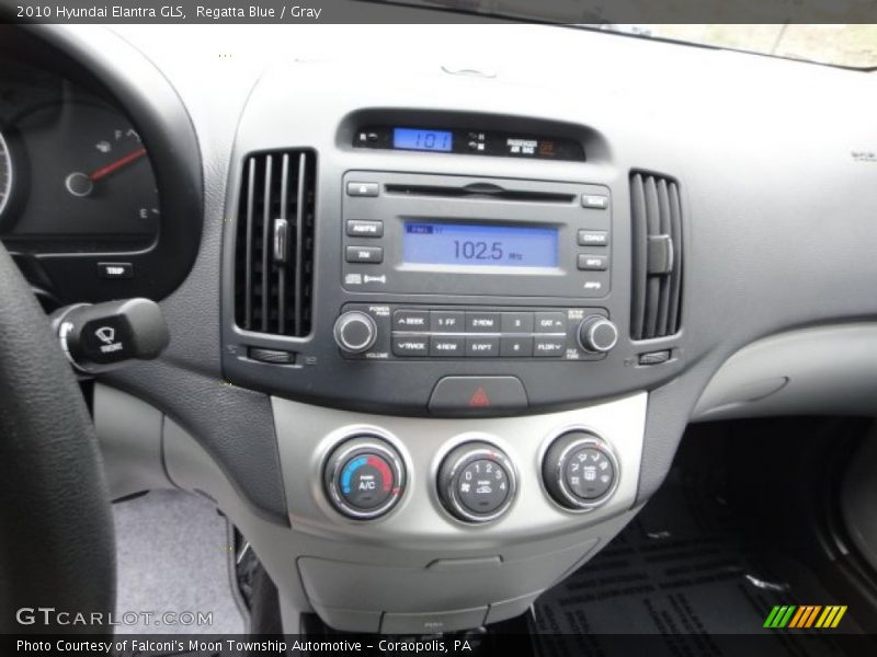 Regatta Blue / Gray 2010 Hyundai Elantra GLS