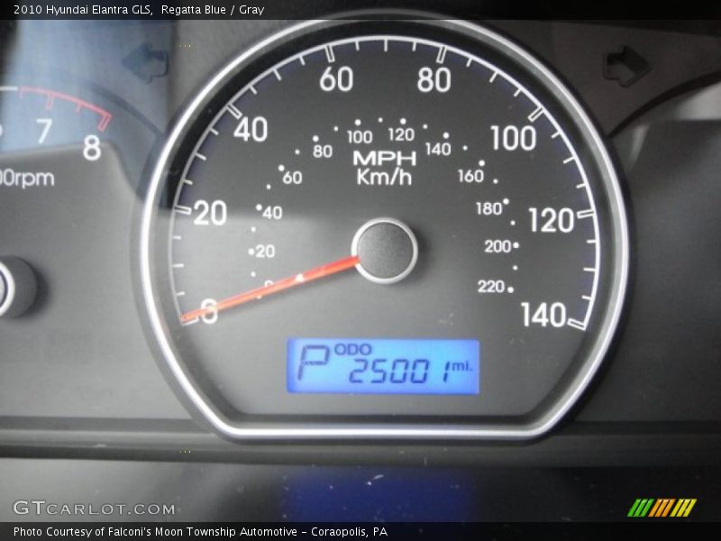 Regatta Blue / Gray 2010 Hyundai Elantra GLS