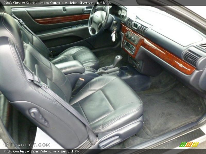  2003 Sebring Limited Convertible Black Interior