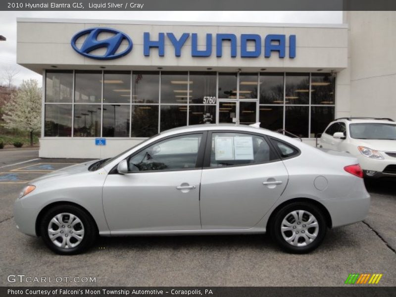 Liquid Silver / Gray 2010 Hyundai Elantra GLS