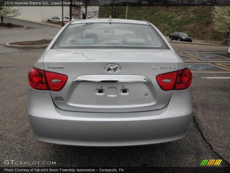 Liquid Silver / Gray 2010 Hyundai Elantra GLS