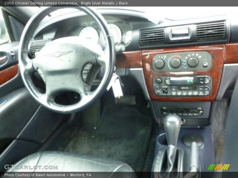 Bright Silver Metallic / Black 2003 Chrysler Sebring Limited Convertible