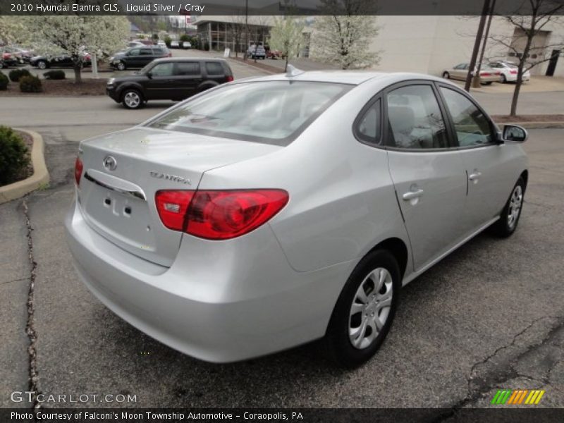 Liquid Silver / Gray 2010 Hyundai Elantra GLS