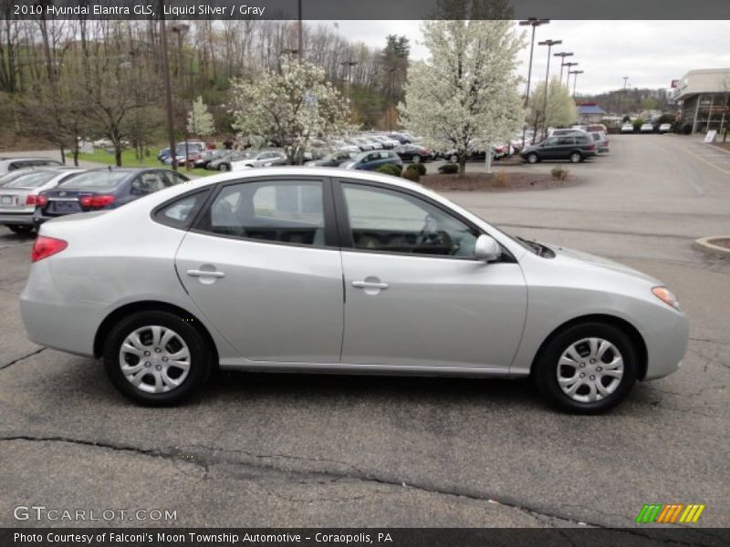 Liquid Silver / Gray 2010 Hyundai Elantra GLS