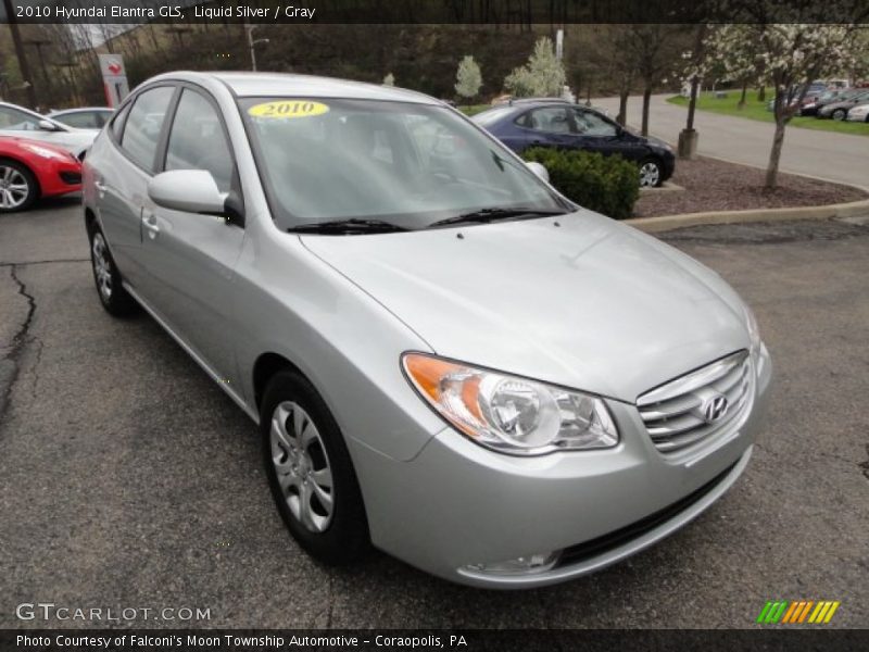Liquid Silver / Gray 2010 Hyundai Elantra GLS