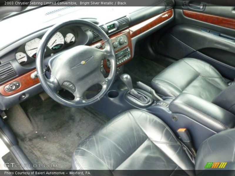 Black Interior - 2003 Sebring Limited Convertible 