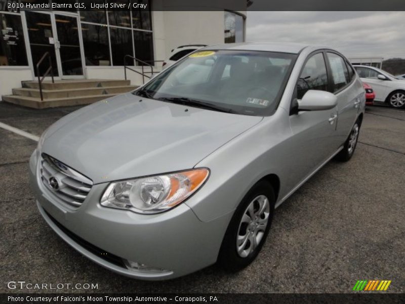 Liquid Silver / Gray 2010 Hyundai Elantra GLS