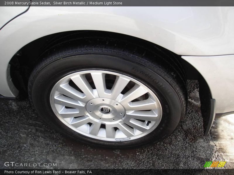 Silver Birch Metallic / Medium Light Stone 2008 Mercury Sable Sedan