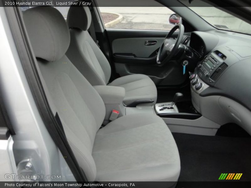 Liquid Silver / Gray 2010 Hyundai Elantra GLS