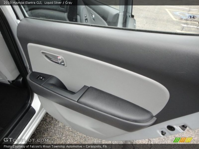 Liquid Silver / Gray 2010 Hyundai Elantra GLS