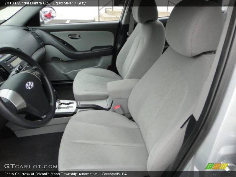 Liquid Silver / Gray 2010 Hyundai Elantra GLS