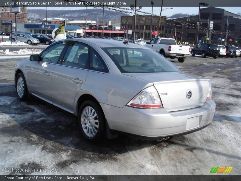 Silver Birch Metallic / Medium Light Stone 2008 Mercury Sable Sedan