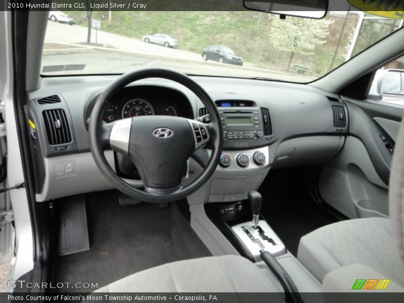 Liquid Silver / Gray 2010 Hyundai Elantra GLS