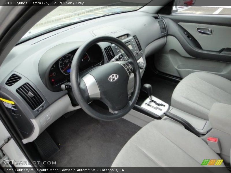 Liquid Silver / Gray 2010 Hyundai Elantra GLS