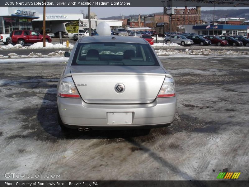 Silver Birch Metallic / Medium Light Stone 2008 Mercury Sable Sedan