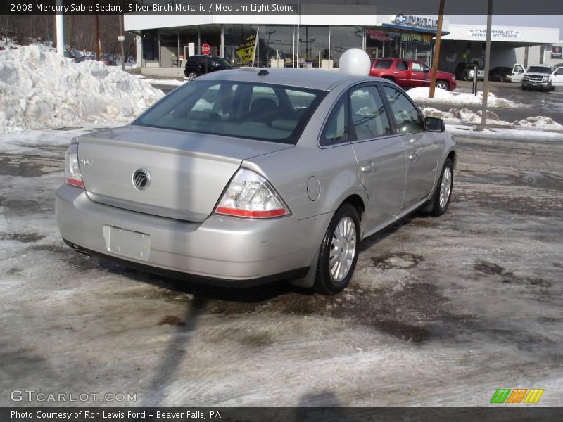 Silver Birch Metallic / Medium Light Stone 2008 Mercury Sable Sedan