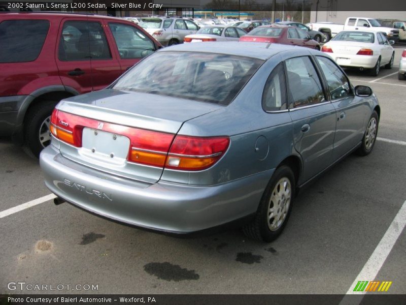 Silver Blue / Gray 2002 Saturn L Series L200 Sedan