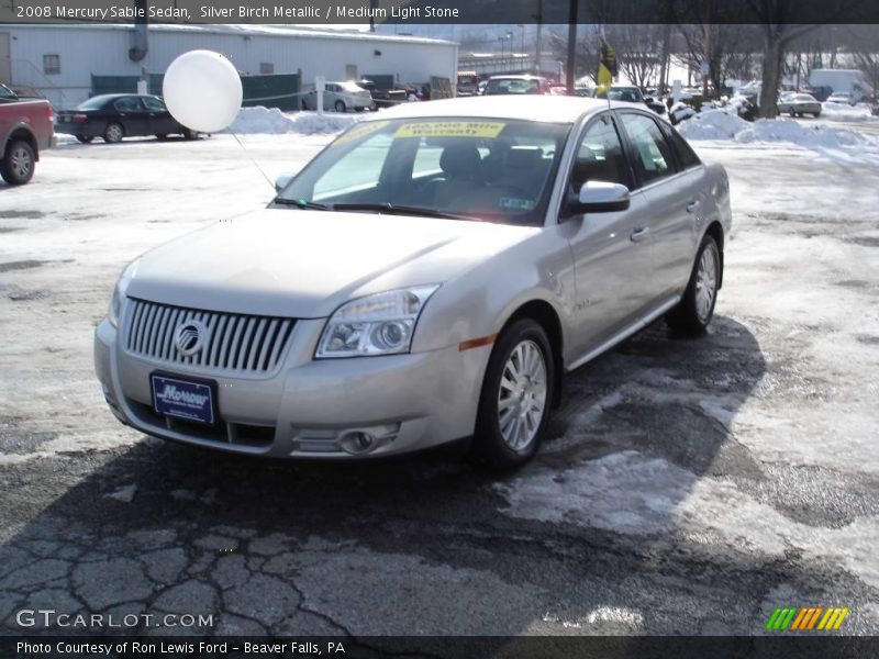 Silver Birch Metallic / Medium Light Stone 2008 Mercury Sable Sedan