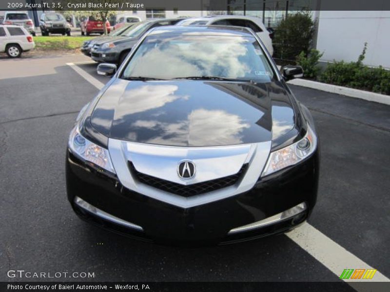 Crystal Black Pearl / Taupe 2009 Acura TL 3.5