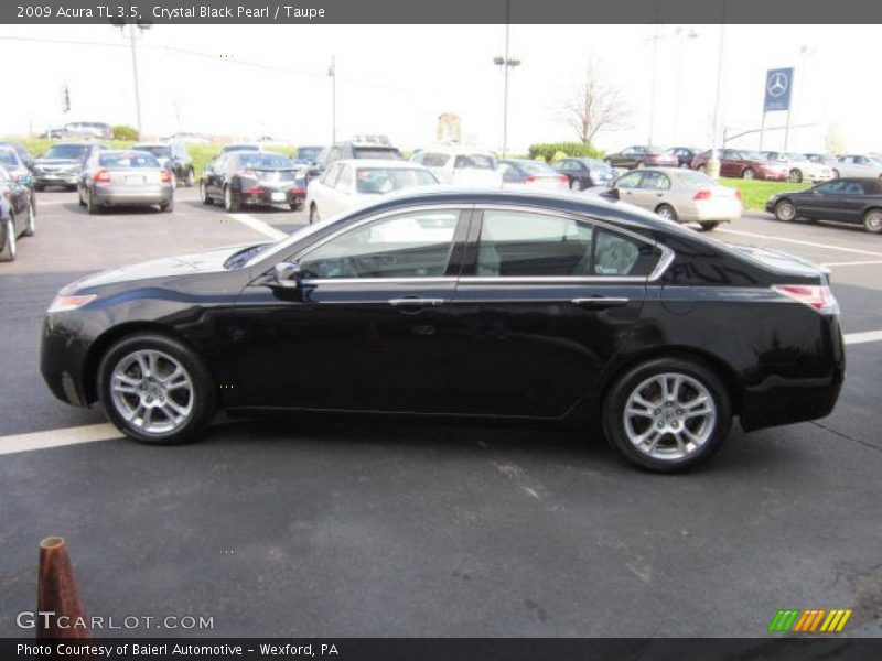 Crystal Black Pearl / Taupe 2009 Acura TL 3.5