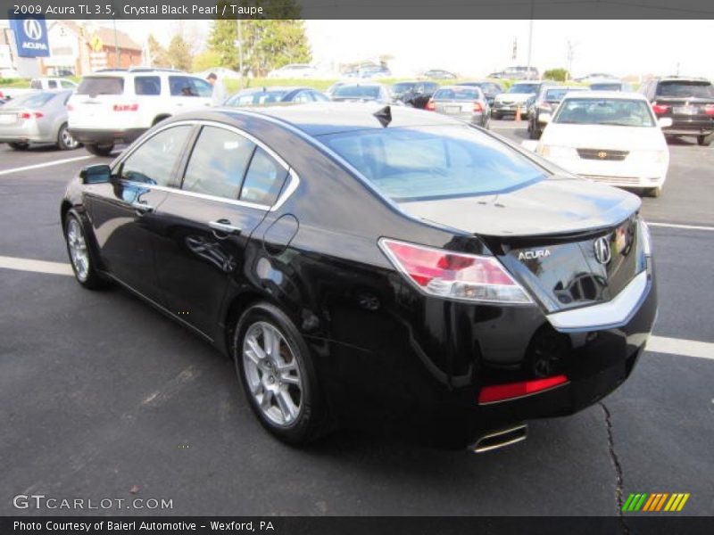 Crystal Black Pearl / Taupe 2009 Acura TL 3.5