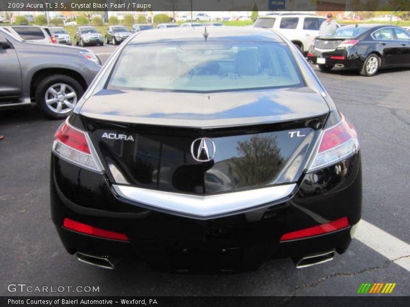 Crystal Black Pearl / Taupe 2009 Acura TL 3.5