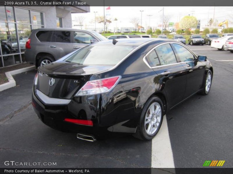Crystal Black Pearl / Taupe 2009 Acura TL 3.5
