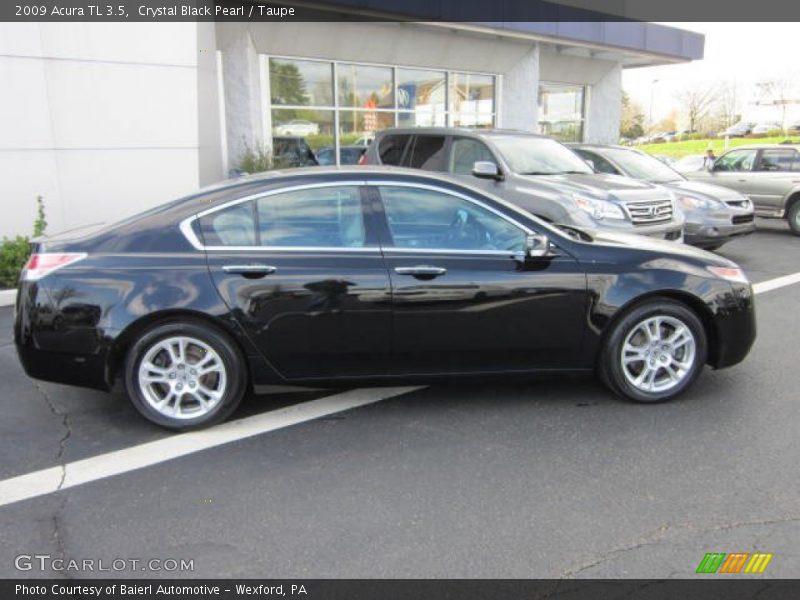 Crystal Black Pearl / Taupe 2009 Acura TL 3.5