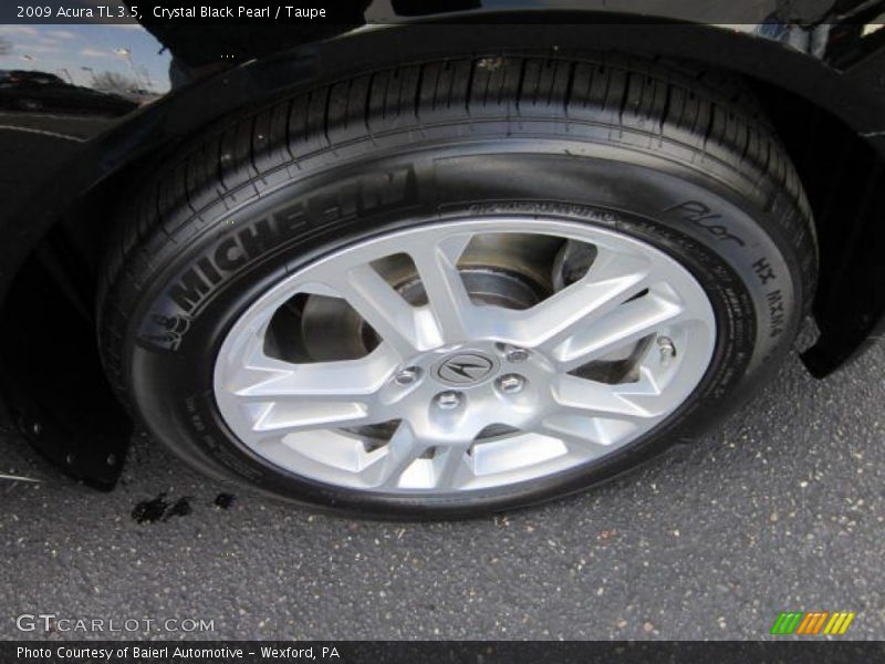 Crystal Black Pearl / Taupe 2009 Acura TL 3.5