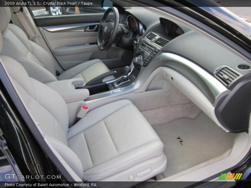 Crystal Black Pearl / Taupe 2009 Acura TL 3.5