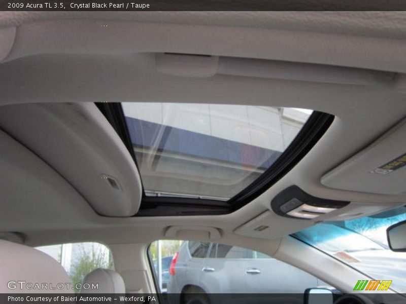Crystal Black Pearl / Taupe 2009 Acura TL 3.5