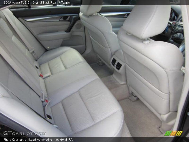 Crystal Black Pearl / Taupe 2009 Acura TL 3.5