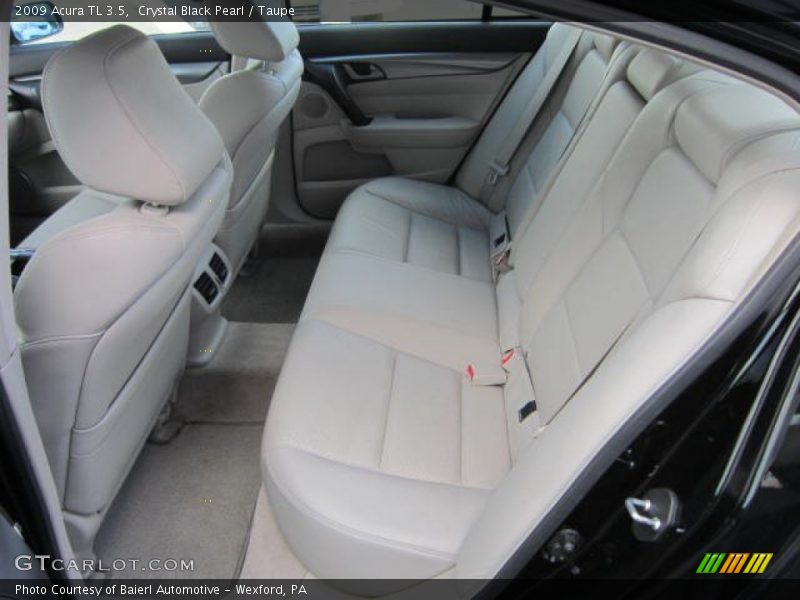 Crystal Black Pearl / Taupe 2009 Acura TL 3.5