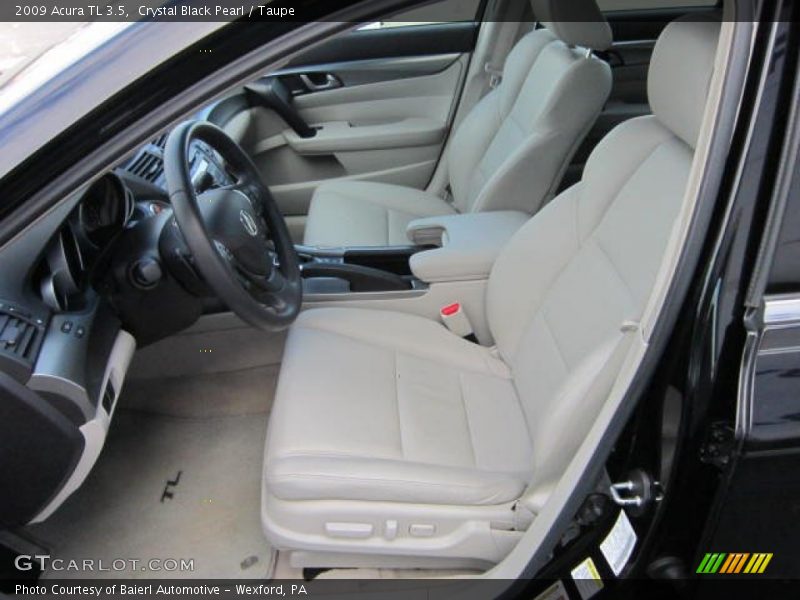 Crystal Black Pearl / Taupe 2009 Acura TL 3.5