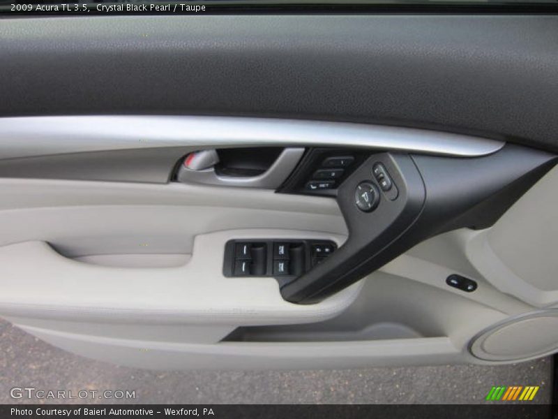 Crystal Black Pearl / Taupe 2009 Acura TL 3.5