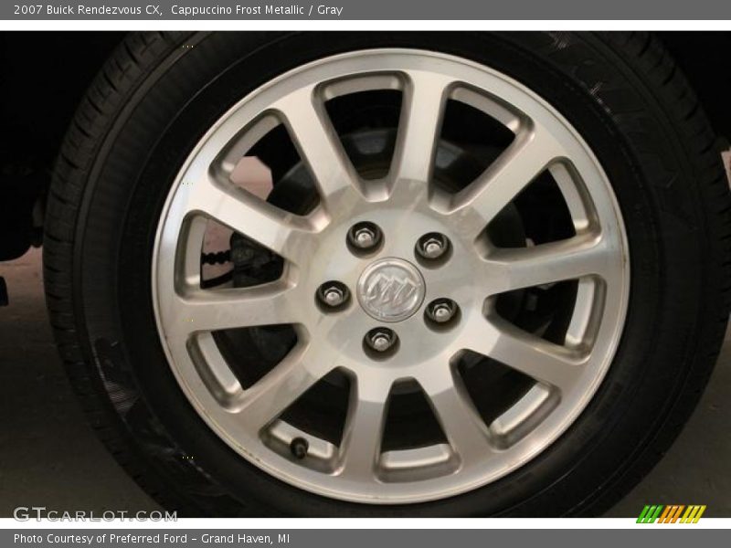 Cappuccino Frost Metallic / Gray 2007 Buick Rendezvous CX