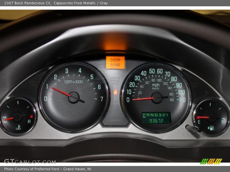 Cappuccino Frost Metallic / Gray 2007 Buick Rendezvous CX