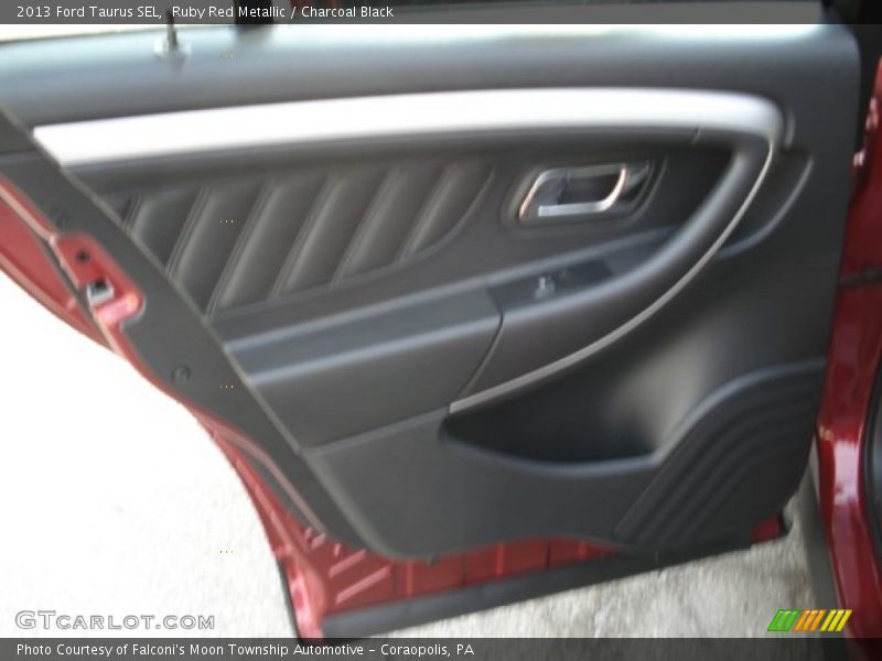 Ruby Red Metallic / Charcoal Black 2013 Ford Taurus SEL