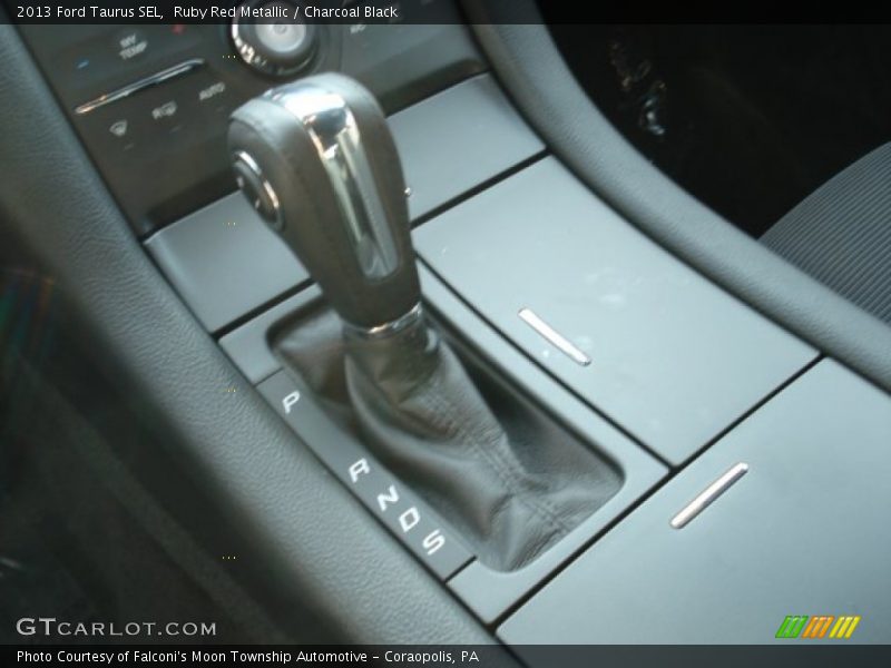 Ruby Red Metallic / Charcoal Black 2013 Ford Taurus SEL