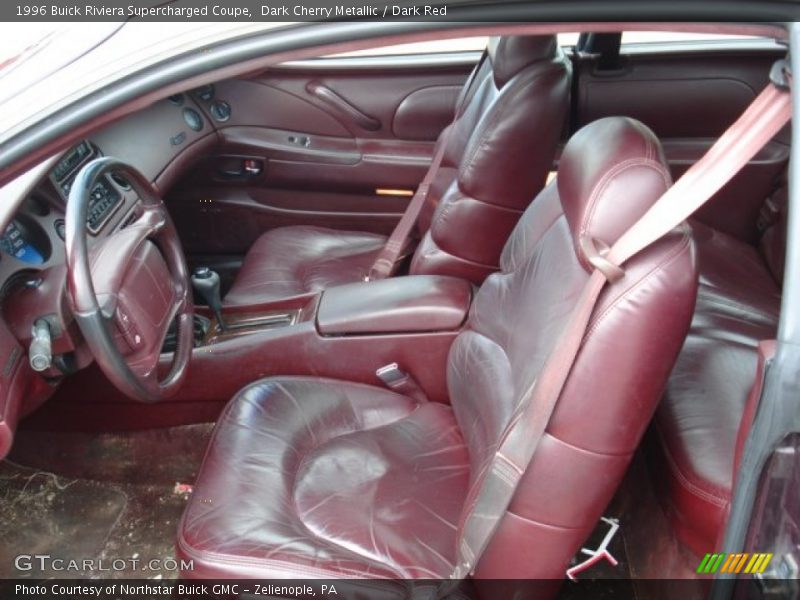  1996 Riviera Supercharged Coupe Dark Red Interior