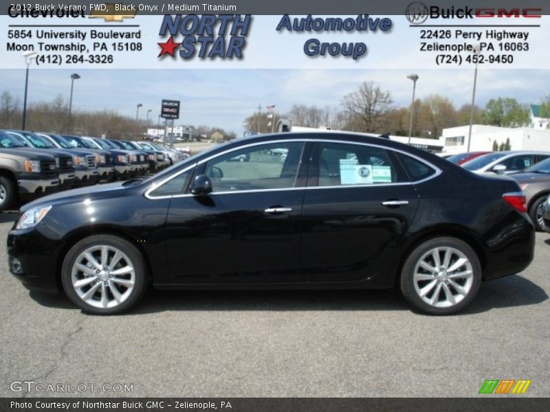 Black Onyx / Medium Titanium 2012 Buick Verano FWD