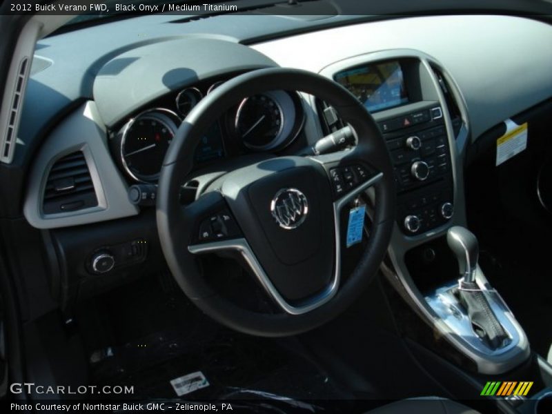 Black Onyx / Medium Titanium 2012 Buick Verano FWD