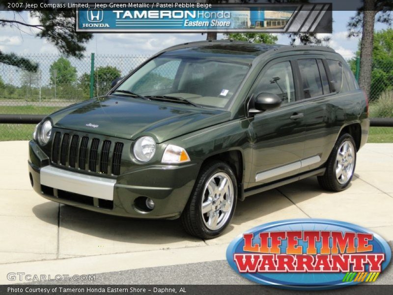 Jeep Green Metallic / Pastel Pebble Beige 2007 Jeep Compass Limited