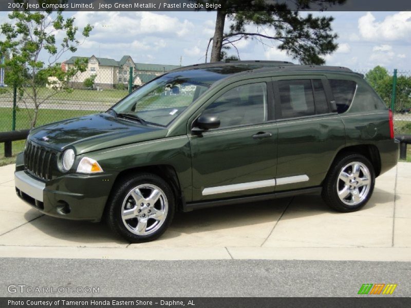 Jeep Green Metallic / Pastel Pebble Beige 2007 Jeep Compass Limited