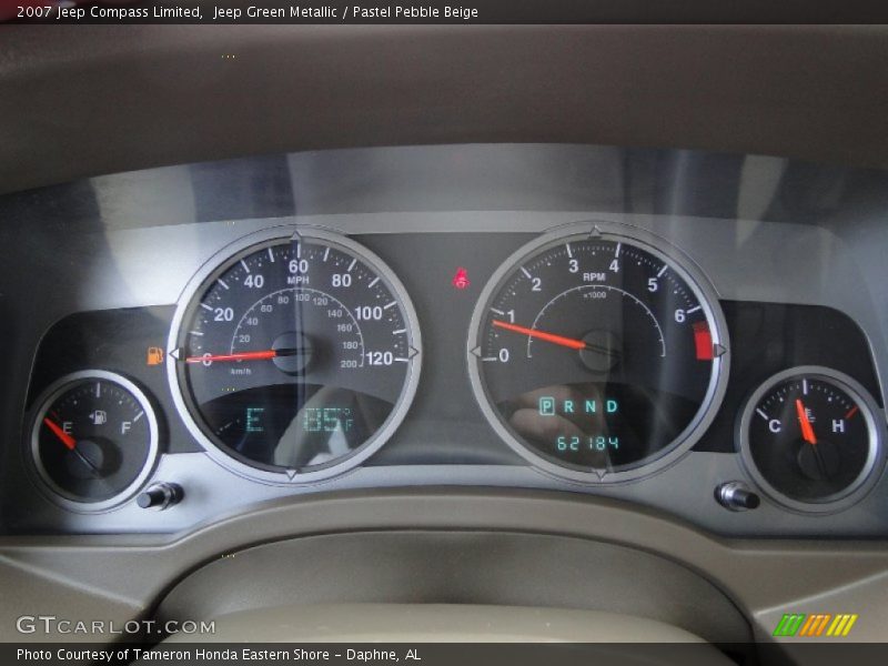 Jeep Green Metallic / Pastel Pebble Beige 2007 Jeep Compass Limited